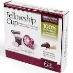 Broadman Church Supplies Pre-filled Communion Fellowship Cup, Juice and Wafer Set, 6 Count