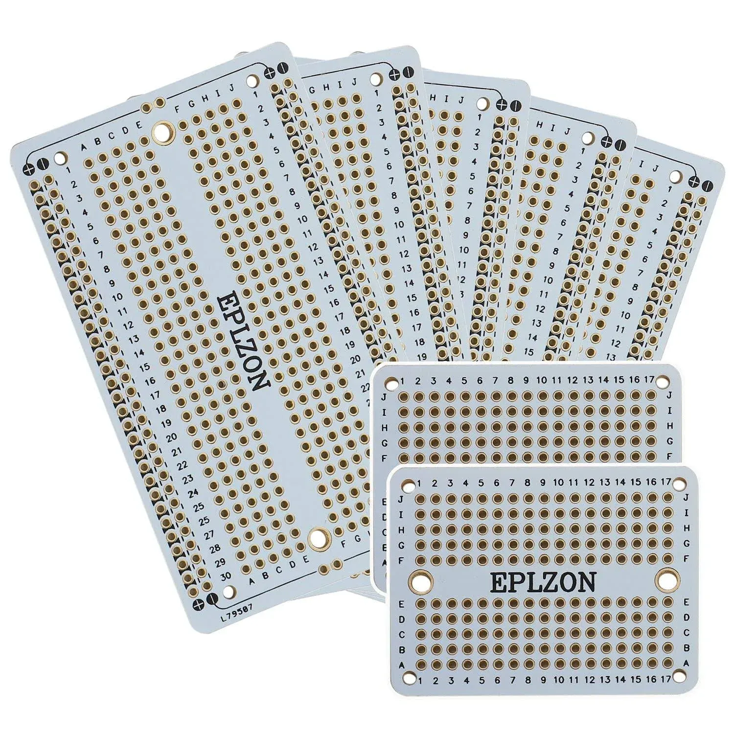 Solderable Breadboard PCB Board Gold-Plated Solder Breadboard for DIY Electro...