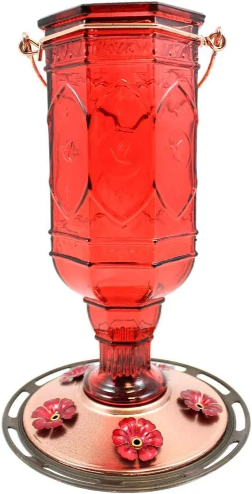 More Birds Jewel Hummingbird Feeder Red