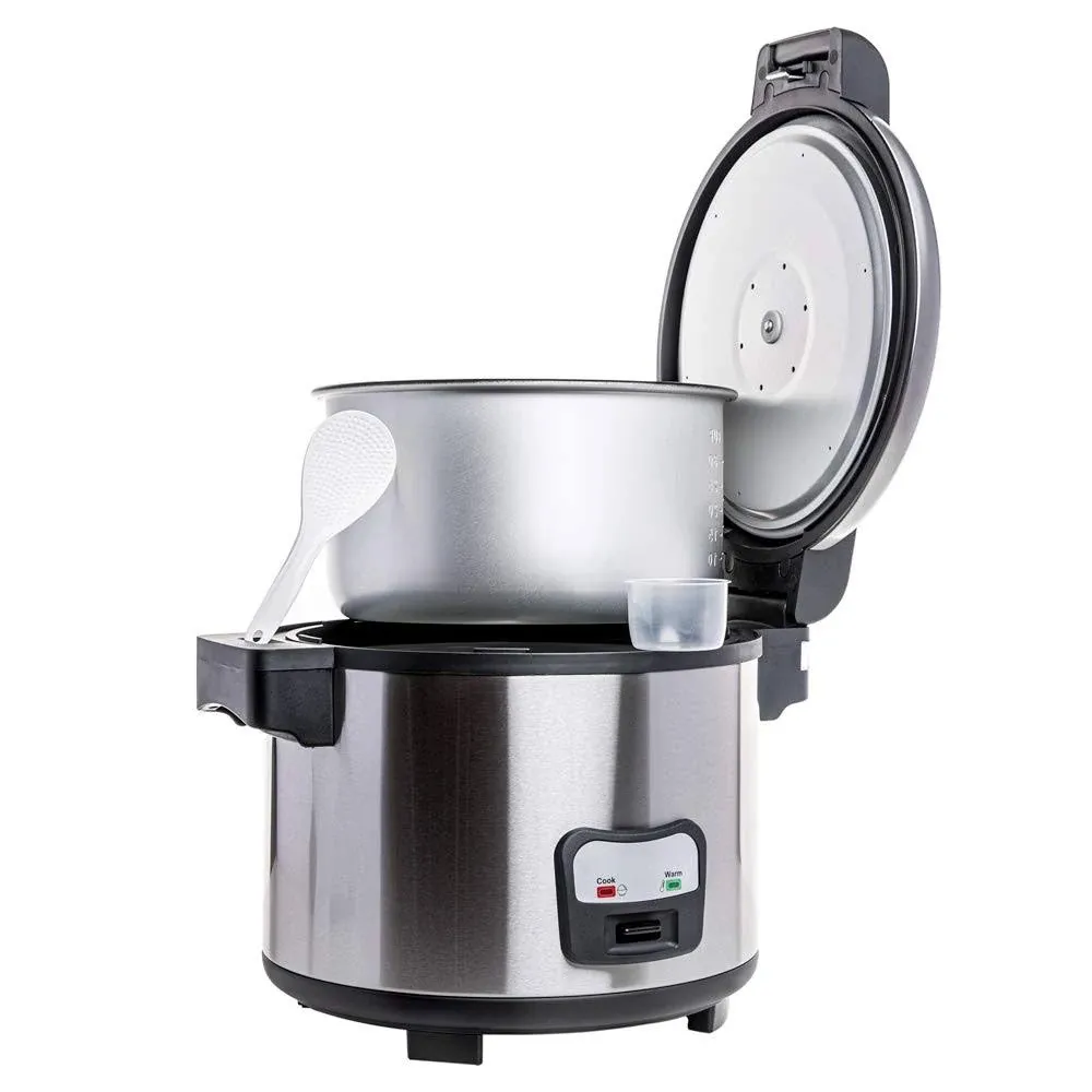 Commercial Rice Cooker and Warmer, 60 Cups Large Cooked (30 Cup Uncooked) Ric...