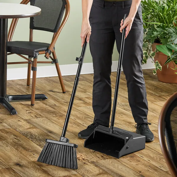 Carlisle 36141503 Duo-Pan Black 36 Lobby Dustpan And Broom&#034;