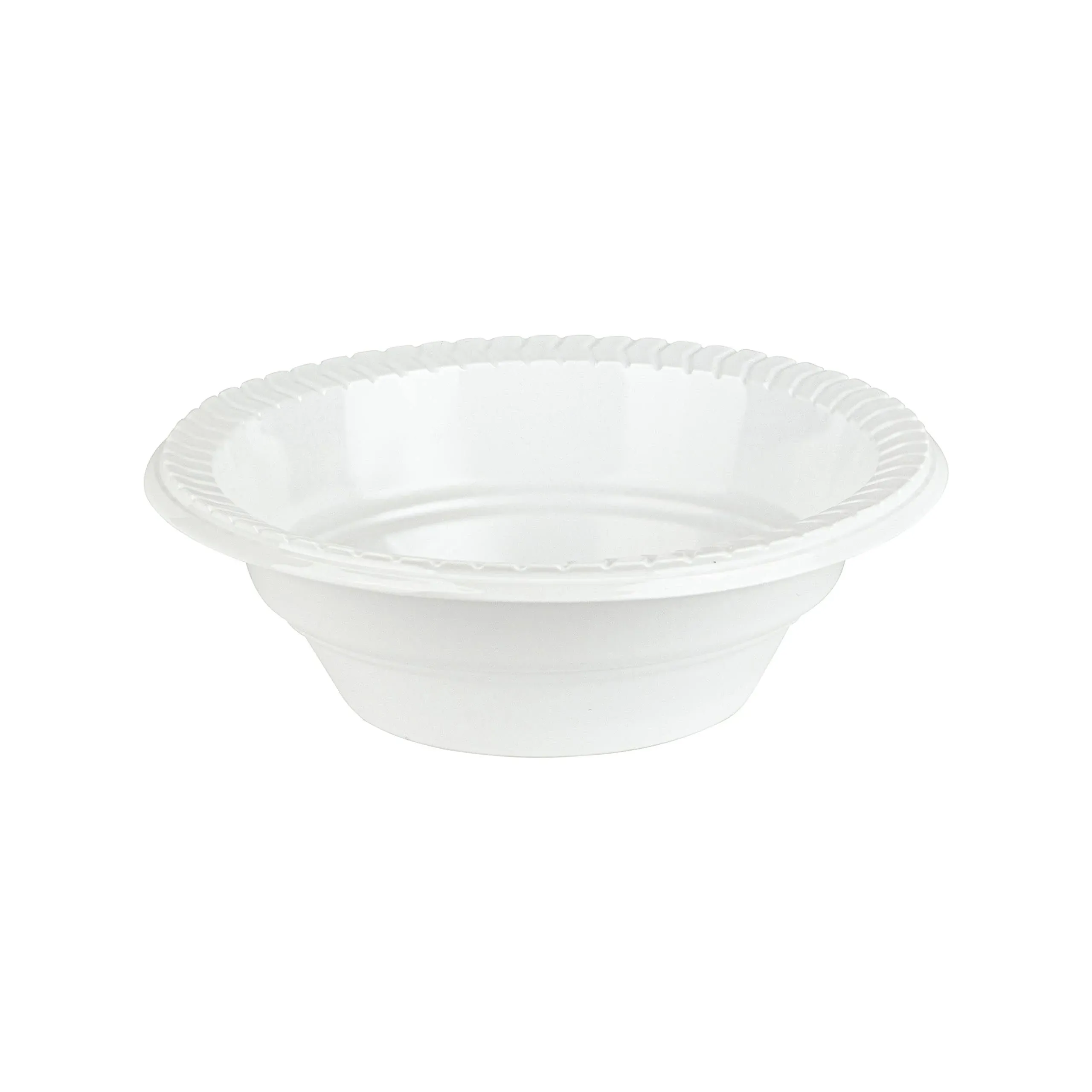 PLASTICPRO Round Plastic 12 ounce Bowls Microwaveable, Disposable, White, Dinnerware 200 Count