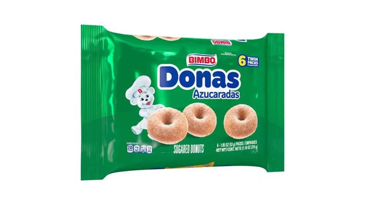 Bimbo Donas Sugared Donuts - 6 count, 11.64 oz pack