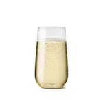 TOSSWARE Clear Plastic 6oz Flute Jr Champagne Glass, Set of 48