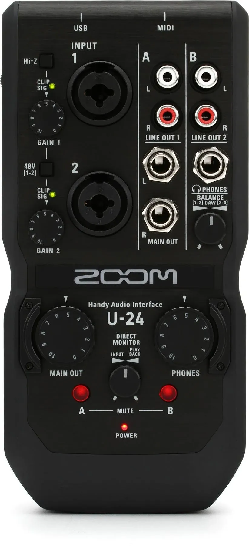 Zoom U-24 Handy USB Audio Interface | Reverb