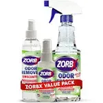 ZORBX Unscented Odor Eliminator Combo Value Pack - used in Hospitals & Healthcare Facilities | Advanced Trusted Formula | Fast-Acting Odor Remover