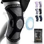 NEENCA Knee Brace for Men,Knee Compression Sleeve Support with Patella Gel Pads & Side Stabilizers,Medical Grade Knee Sleeves for Running,Meniscus