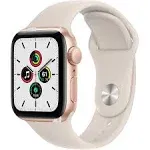 Apple Watch SE (1st Gen) GPS, 40mm Space Gray Aluminum Case with Black Sport Band - Regular