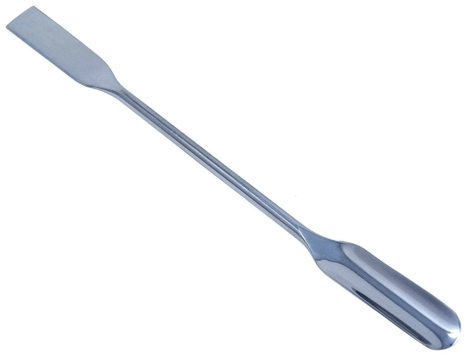 Double Ended Lab Scoop Spoon Half Round & Flat End Spatula 6"