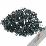 Stanbroil 10-Pound Fire Glass - 1/4 inch Reflective Tempered Fire Glass for Fireplace Fire Pit, Onyx Black Reflective