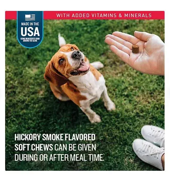 VETIQ Multivitamin Soft Dog Chews, Hickory Smoke Flavored 60 ct 2 pk Select Type