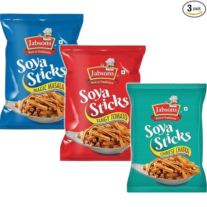 Jabsons - Soya Sticks 3 Pack, 180g x 3 Variety Mix