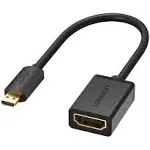 Ugreen Micro HDMI to HDMI Type D Male To Female Adapter Converter Cable - 22cm