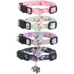 Yizepet Breakaway Cat Collar with Bell, 4 Pack Safety Adjustable Cat Collars Set…