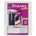 Avery Durable View Binder with Slant Rings, White, 1/2'