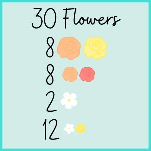 30 Honeysuckle Icing Flowers | Small Edible Flowers| Edible Roses| Peach | Custom Sprinkles | Sprinkle Mix | Coral Flowers | 4 oz. 8oz. 16 oz. 24 oz. Bulk Sprinkles | by Simply Sucré (30 Count)