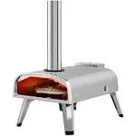 aidpiza Outdoor Pizza Oven 12" Wood Pellet Pizza ovens with Rotatable Round Pizza Stone Portable Wood Fired with Built-in Thermometer Pizza Stove