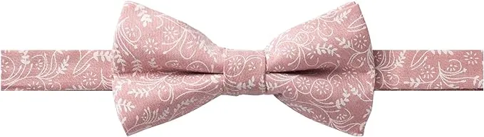 Jacob Alexander Men's Pre-Tied Banded Adjustable Floral Bow Tie JFRLBT028