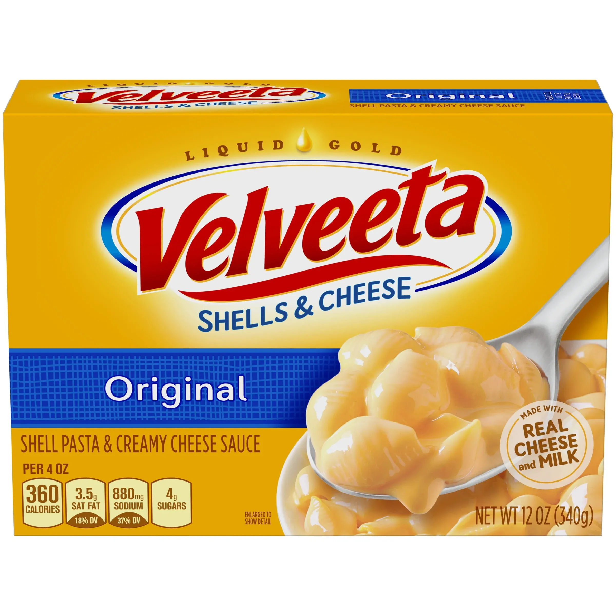 Velveeta Original Shells & Cheese Meal (12 oz Boxes Pack of 6)