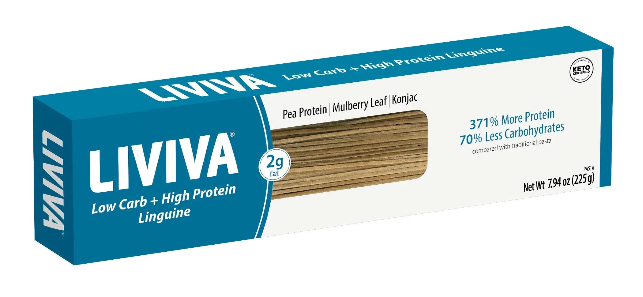 LIVIVA: Low Carb Keto Linguine Pasta, 7.05 oz