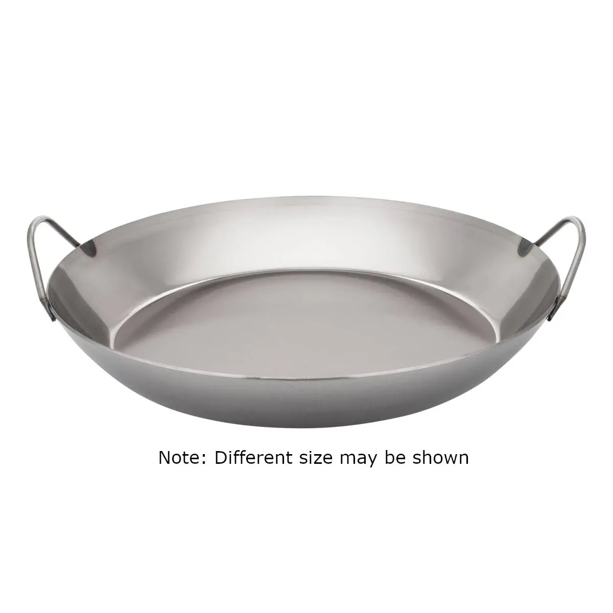 Matfer Bourgeat 062051 Black Steel Paella Pan 14 1/8" Diameter