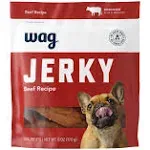 Amazon Brand - Wag Soft & Tender American Jerky Dog Treats - Beef Recipe ,6 Ounce (Pack of 1)