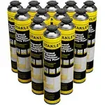 STANLEY Closed Cell Spray Foam Insulation Can 12 Pack - No Gun/Cleaner Included