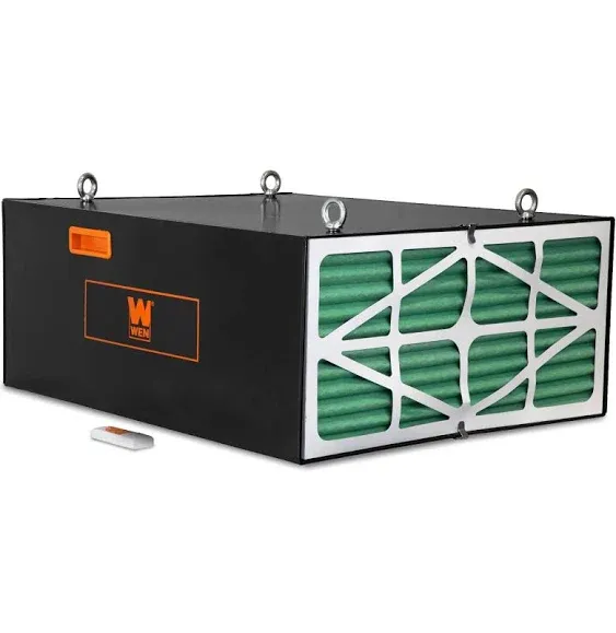 Wen 3417 3-Speed Remote-Controlled Industrial-Strength Air Filtration System (556/702/1044 CFM)