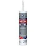 GE Scellant clair 100 % silicone pour cuisine et salle de bain