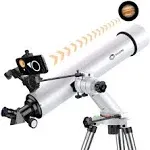 Galaeyes Telescope,100mm Aperture 900mm fl W/star-finding System for iOS/Android, Metal AZ w/High-Precision Adjustment, Telescope for Adults High Pow