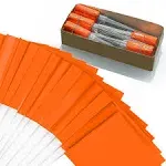 Zozen Marking Flags, Fluorescent Orange Marker Flags - 1000 Pcs | 15x4x5 Inch, Lawn Flags, Landscape Flags, Marker Flags for Lawn, Survey Flags, Irrigation Flags, Match with for Distance Measuring Wheel.