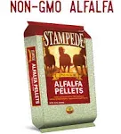 Stampede Alfalfa Pellets, Non-GMO, Perfect for Rabbits, Goats, Equine, and More, 40 lbs