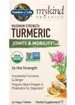 Garden of Life Turmeric, Maximum Strength, Vegan Tablet - 30 tablets