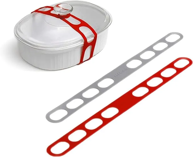 (2-Pk) LID Latch Red Grey