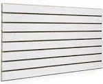 White Slatwall Panels 24&#034;H x 48&#034;L (Set of 2 Panels)