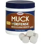 The Pond Guy Muck Defense, Natural Sludge Control Treatment, Water Garden Mud Digester & Odor Remover, Fish, Bird & Pet Safe, Easy Dosing, 6 Tablets