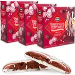 Nonni's Dark Chocolate Peppermint Biscotti - 3 Boxes Christmas Cookies - Italian Biscotti Cookies w/Dark Chocolate White Icing & Peppermint Candy - Biscotti Individually Wrapped Cookies - 6.88 oz