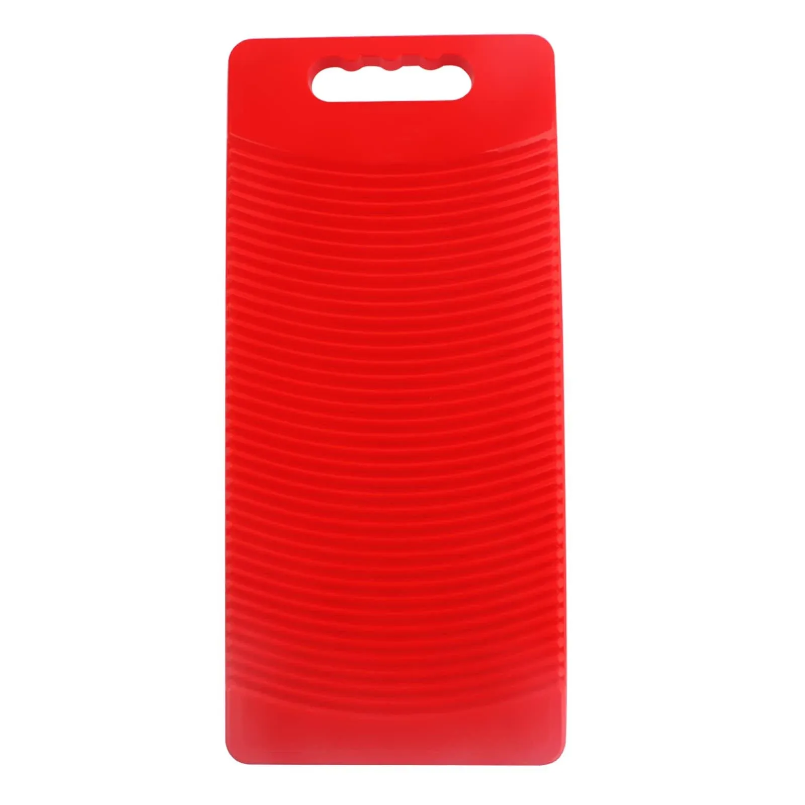 MZD Plastic Rectangle Washboard Washing Clothes Board 50cm Long (Red)