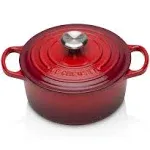 Le Creuset - Round Evolution Cocotte Casserole 26cm Cast Iron Cherry