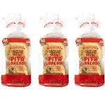 Joseph's Low Carb Mini Pita Bread 3-Pack, Flax, Oat Bran and Whole Wheat, 5G Carbs per Serving, Fresh Baked (8 per Pack, 24 Mini Pita Breads Total)