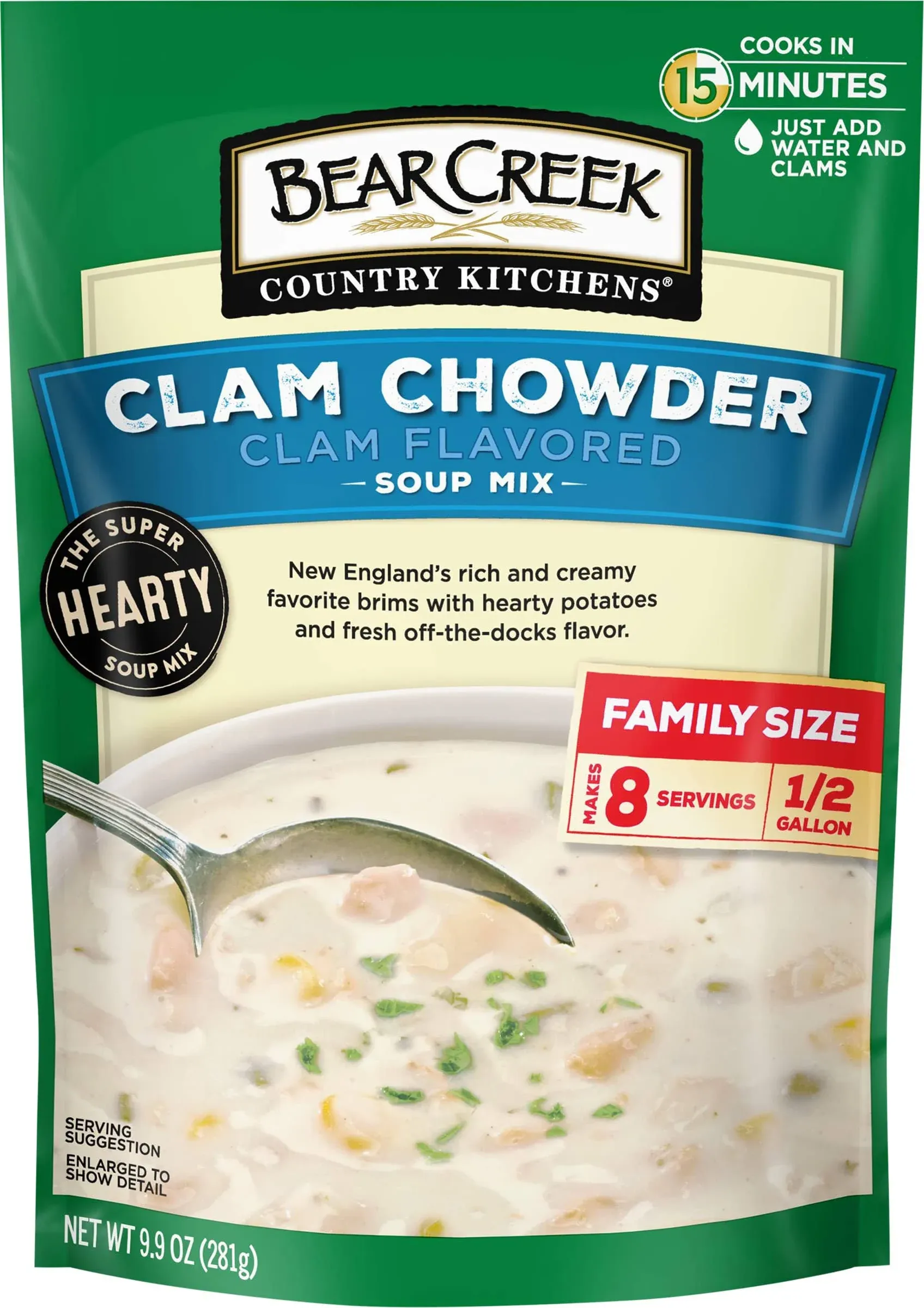 Bear Creek Clam Chowder Soup Mix - 9.9 oz