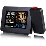 Projection Alarm Clock with Outdoor Sensor,Persona<wbr/>l Weather Station for Bedro...