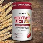 Weider Red Yeast Rice Plus with Phytosterols 1200 mg per 2 Tablets - 240 Tablets