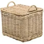 Kouboo Rattan Core Rectangular Storage Basket with Lid