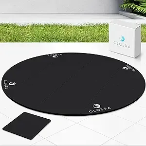 GloSpa Hot Tub Mat for Inflatable Tub, 77&#039;&#039; Hot Tub Pad Foundation, 0.5in Thi...