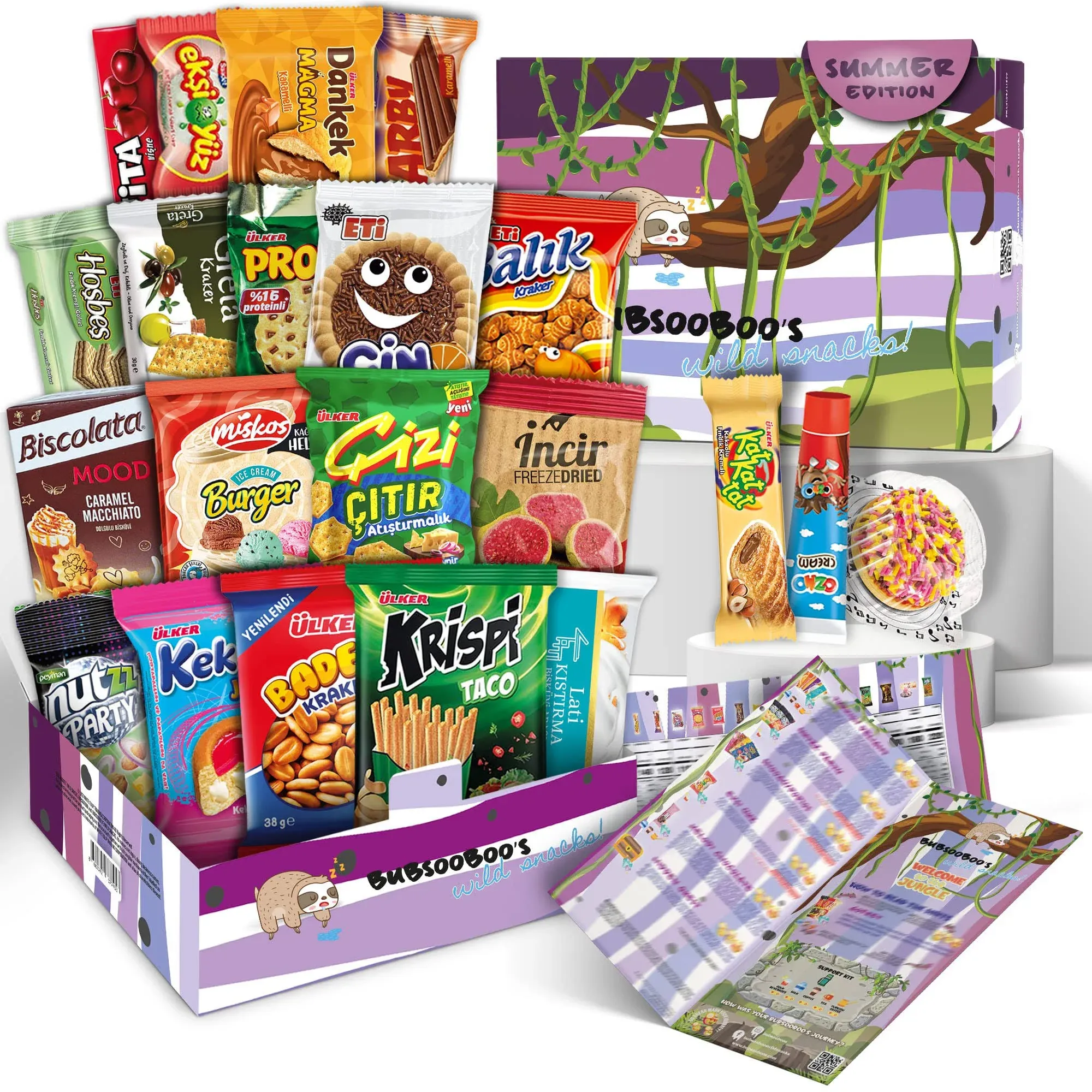 Maxi International Snack Box (Rainforest Themed) | Snacks Variety Pack of Intern