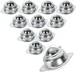 HNBun 16Pcs 1” Roller Ball Transfer Bearings