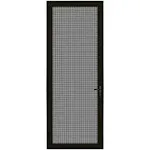 36 in. x 96 in. Bronze Surface Mount Left-hand Ultimate Security Screen Door with Meshtec Screen