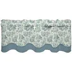 Waverly One Farfield Valance 52 X 18 in Charmed Life Cornflower Blue.