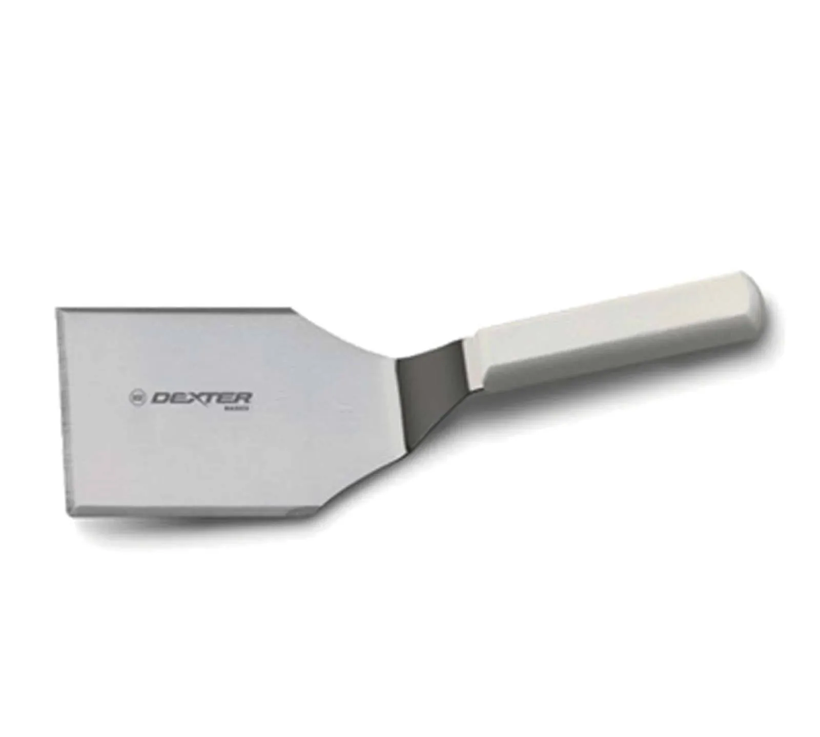 Dexter 31648 Basics Hamburger Turner, Stainless Steel, Polypropylene Handle, 5 inch